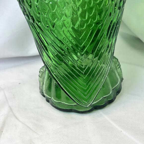 Vintage Green Glass Eagle Decanter. EUC. 11" 2 Available - Picture 7 of 9